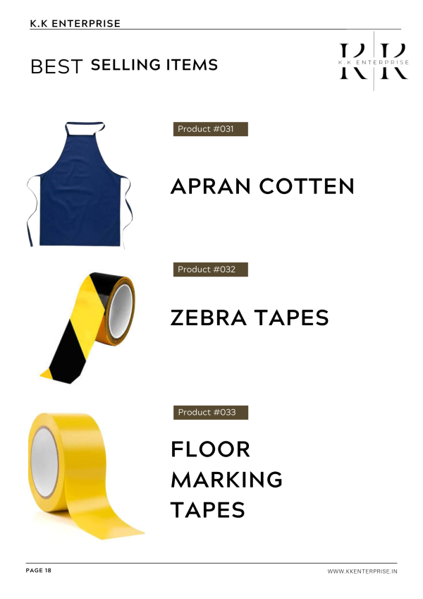 Safety Belts, Safety Yellow Chain, Apran, Earplugs & Safety Tapes