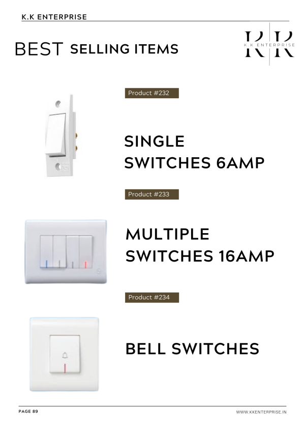Electric Switches Sockets Switch Boards & Extension Boards