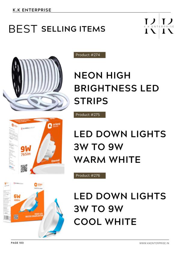 Led Strips Led Bulbs Led Tubelight & Led Downlights