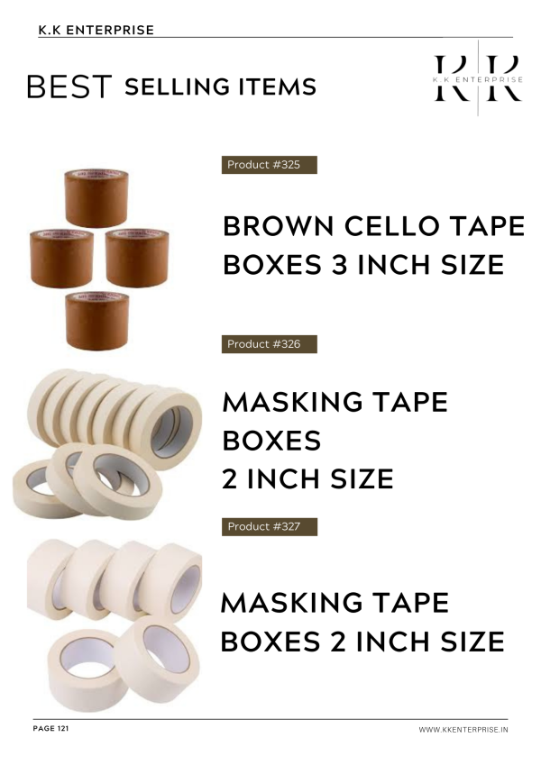 Cello Brown & Masking Tapes