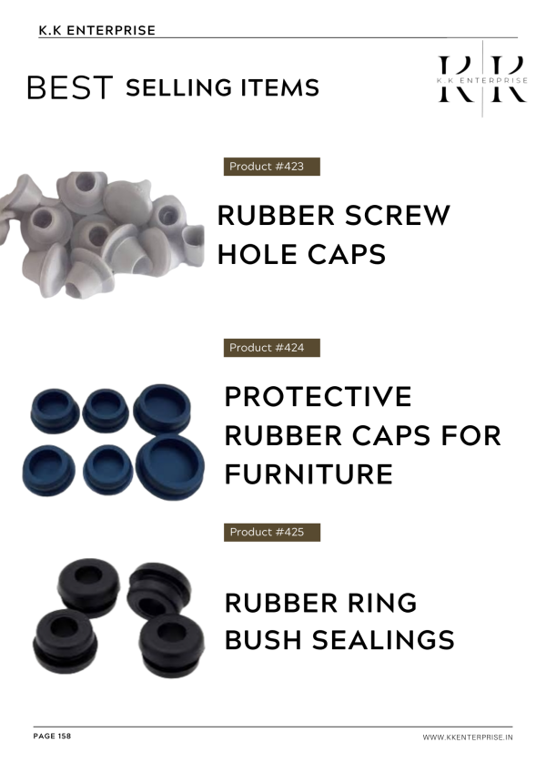 Rubber molded items