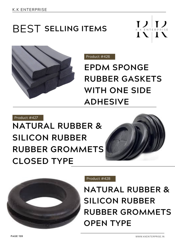 Rubber molded items