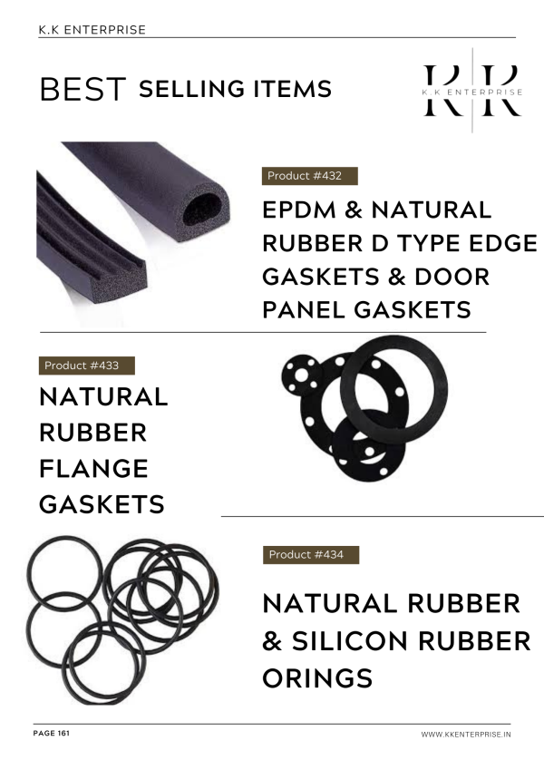 Rubber molded items