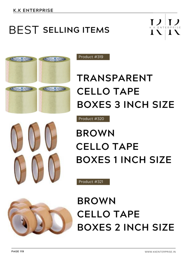 Cello Brown & Masking Tapes