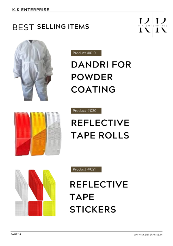 Powder Coating Dangri & Safety Reflective Tapes